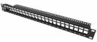 TRENDnet Patchpanel pro keystone 19", STP, 24 portů, neosazený, černý