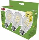 Emos LED žárovka Filament A60 / E27 / 5,9 W (60 W) / 806 lm / teplá bílá 3ks