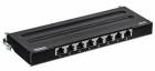 TRENDnet Patchpanel kat. 6a STP, 8 portů, černý, na stěnu