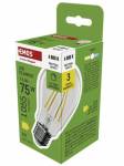 Emos LED žárovka Filament A60 / E27 / 7,5 W (75 W) / 1 055 lm / neutrální bílá / stmívatelná