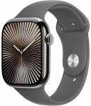 Apple Watch Series 11 Cellular (42mm) Přírodní titan se skálově šedým sportovním řemínkem S/M