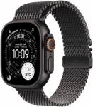 Apple Watch Ultra 3 (2025) 49mm Černý titan s černým titanovým milánským tahem S