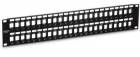 TRENDnet Patchpanel pro keystone 19", UTP, 48 portů, neosazený, 2U, černý