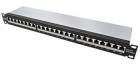 TRENDnet Patchpanel 19" kat. 6a STP, 24 portů, černý
