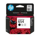 HP 654 Black Original Ink Advantage Cartridge, 7FP39UE