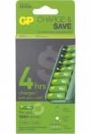 GP Charge & save E822 + 4×AA 1300 mAh + 4×AAA 650 mAh