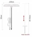 Emos LED GROW pěstební lampa 8 W, časovač, stmívatelná, bílá Z7902