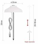 Emos LED GROW pěstební lampa 5 W, časovač, bílá Z7901