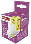Emos LED žárovka Classic MR16 bílá / GU10 / 7 W (72 W) / 1000 lm / teplá bílá