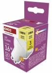 Emos LED žárovka Classic MR16 bílá / GU10 / 1,3 W (16 W) / 150 lm / teplá bílá