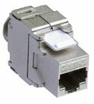 Keystone konektor RJ45 kat. 6a, stíněný, 180°, montáž bez nástrojů