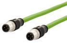 METZ CONNECT Kabel M12 4pin (M) kód D - M12 4pin (M) kód D, 10m
