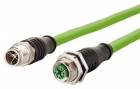 METZ CONNECT Kabel M12 8pin (M) kód X - M12 8pin (F) kód X, 1m