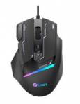 Herní myš C-TECH Zyra (GM-16), casual gaming, 7200 DPI, RGB podsvícení, USB