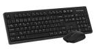 A4tech FStyler FG1200, bezdrátový kancelářský set klávesnice s myší, 2,4 GHz, černý