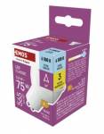 Emos LED žárovka Classic MR16 bílá / GU10 / 5,8 W (75 W) / 565 lm / studená bílá
