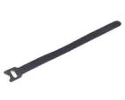 Cablexpert stahovací pásky na suchý zip, 210mm, černé, 100ks v balení